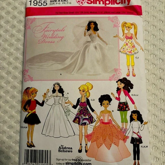 Simplicity | Other | Simplicity Fairy Tail Wedding Dress Sewing Pattern |  Poshmark